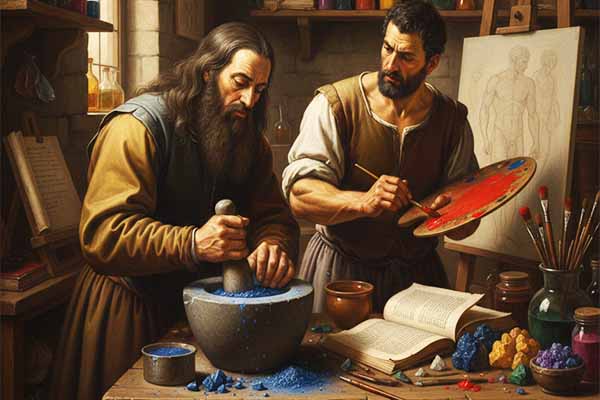 ألوان مايكل أنجلو وليوناردو دافنشي موقع تدوينات