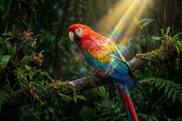 الوان ريش الببغاء موقع تدوينات