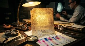 تحليل الورق والحبر والخط