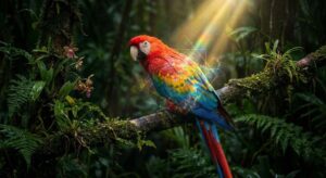 ريش الببغاء